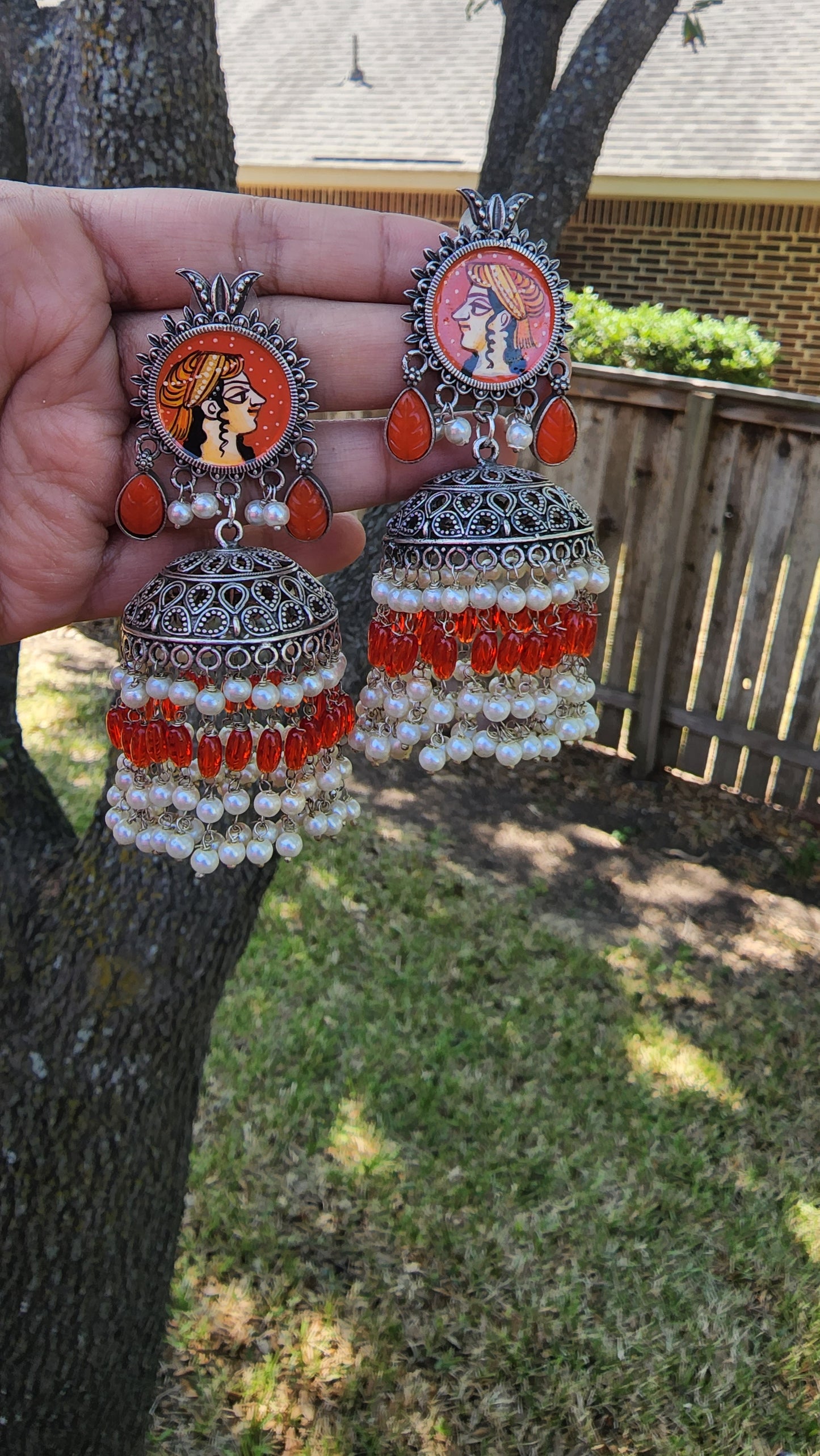 Leah jhumka earrings