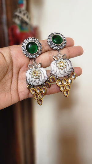 Aastha fusion jhumka earrings