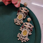 925 silver polish fusion jhumka earrings