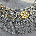Statement black metal hasli Oxidized necklace