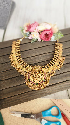 Vasvi designer gold plated necklace set