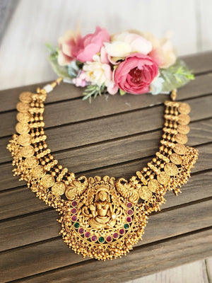 Vasvi designer gold plated necklace set