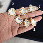 Kundan stud earrings