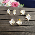 Kundan stud earrings