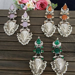 Angel silver alike  earrings