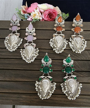 Angel silver alike  earrings