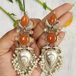 Angel silver alike  earrings