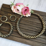 Antique gold tone Necklace set