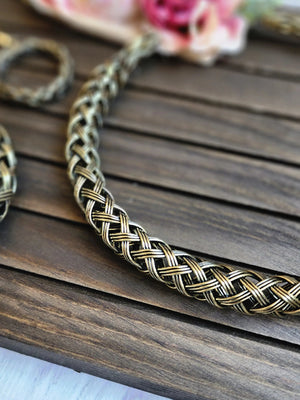 Antique gold tone Necklace set
