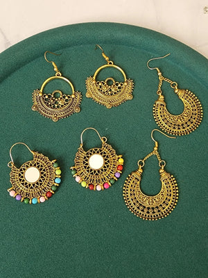 Antique gold earrings collection