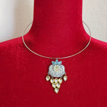 Fusion hasli dual tone pendant necklace