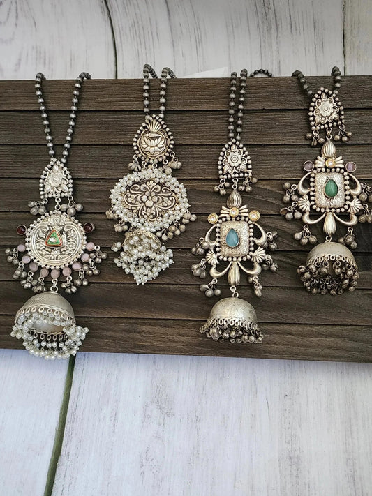 Alia 925 silver polish fusion pendant necklace