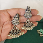 Lakshmi Silver Alike earrings
