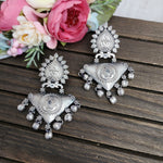 Aanya silver alike earrings
