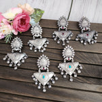 Aanya silver alike earrings