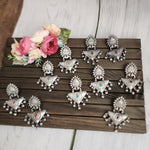 Aanya silver alike earrings