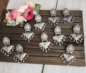 Aanya silver alike earrings
