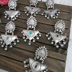 Aanya silver alike earrings