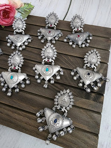 Aanya silver alike earrings