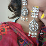 Aanya silver alike earrings