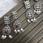Aanya silver alike earrings