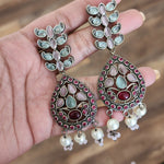 Aanya silver alike earrings