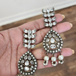 Aanya silver alike earrings