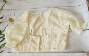 Georgette chikankari blouse