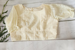 Georgette chikankari blouse
