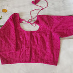 Georgette chikankari blouse