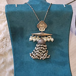 Trishul handmade Silver alike pendant necklace