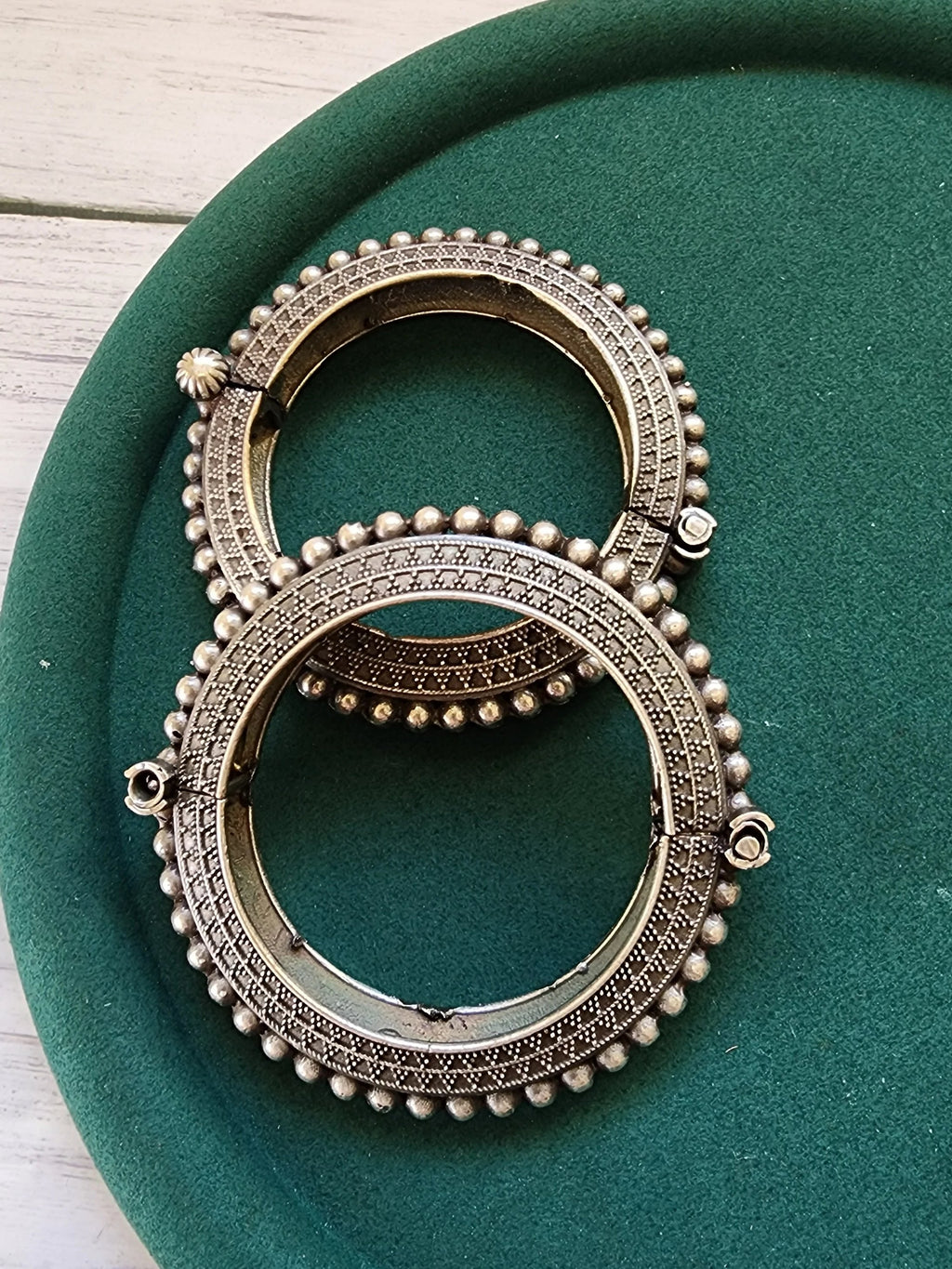 Silver alike kada bangles