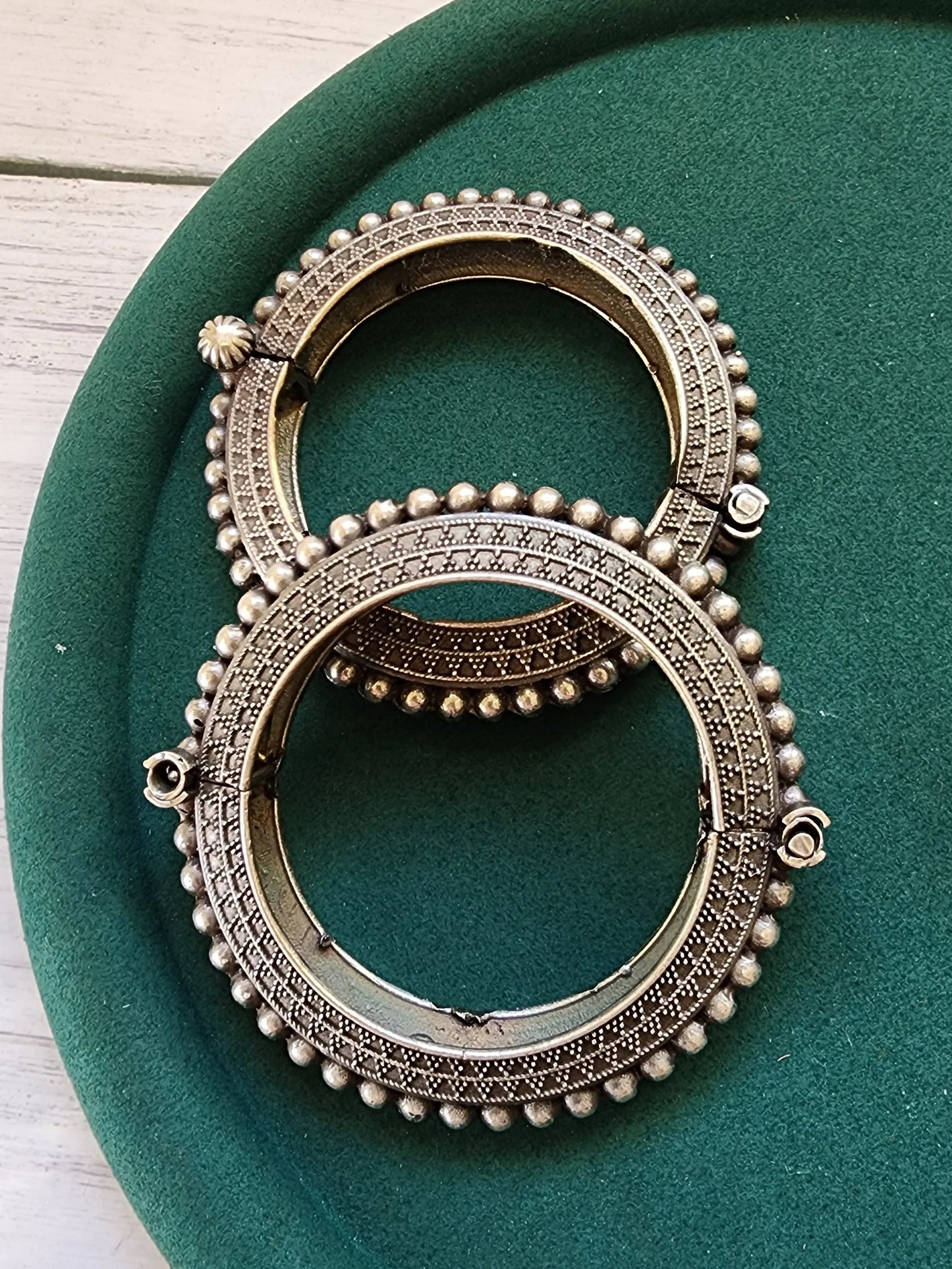Silver alike kada bangles