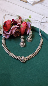 Anamika oxidized choker Necklace set