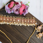 Anugna kemp designer goldplated necklace set