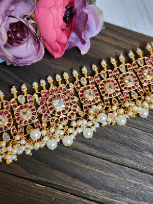 Anugna kemp designer goldplated necklace set