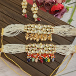 Aanshi kundan choker necklace set