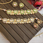 Aanshi kundan choker necklace set