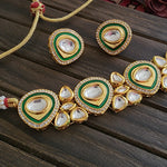 Aanshi kundan choker necklace set