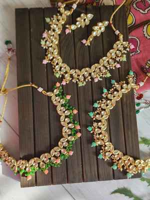 Aashwi kundan choker necklace set