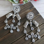 Kiran silver alike earrings