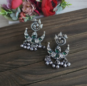 Chand silver alIke earrings