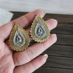 Kantha Dualtone stud earrings