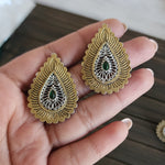 Kantha Dualtone stud earrings