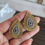 Kantha Dualtone stud earrings