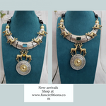 Deer dualtone hasli necklace set