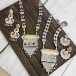 Anvi dualtone necklace set