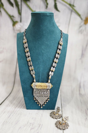 Anvi dualtone necklace set