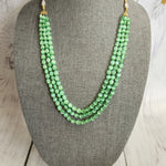 Handmade beaded layered bead necklace