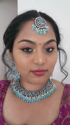 Ashwi polki kundan necklace set